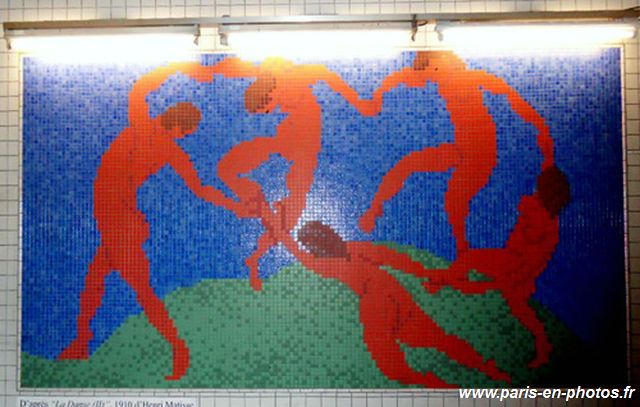La danse, mosaïque Matisse, station Opéra