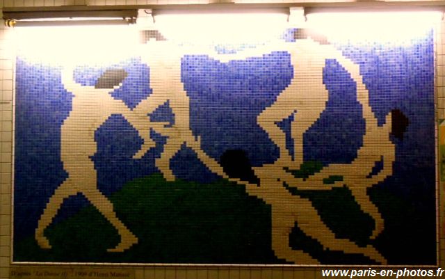 La danse, mosaïque Matisse, station Opéra