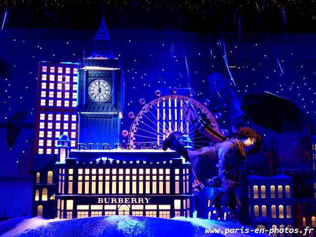 Londres vitrine Noël Big Ben